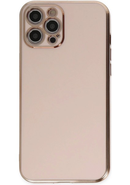 Newface iPhone 12 Pro Max Kılıf Volet Silikon - Pembe