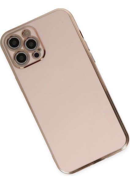 Newface iPhone 12 Pro Max Kılıf Volet Silikon - Pembe