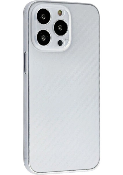 Newface iPhone 13 Pro Kılıf Karbon Pp Silikon - Şeffaf