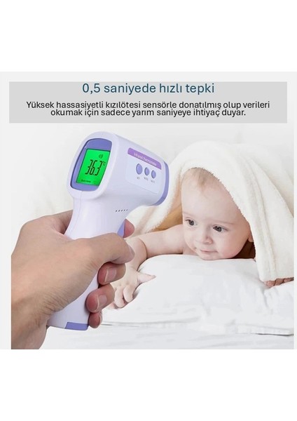 Temassız sıcaklık ölçer - 2 mod Vücut ve Yüzey fırsatları