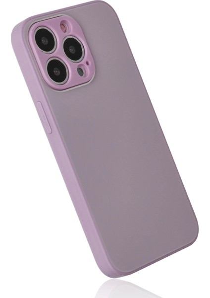 Newface iPhone 13 Pro Kılıf Glass Kapak - Mor