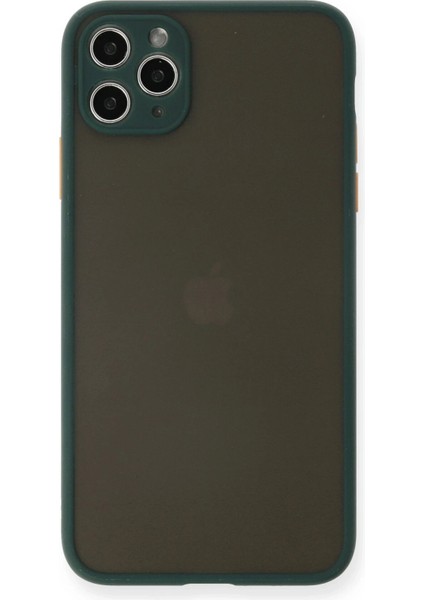 Newface iPhone 11 Pro Max Kılıf Montreal Silikon Kapak - Yeşil