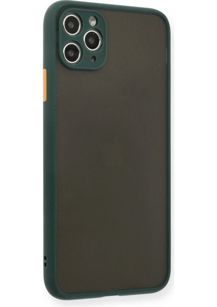 Newface iPhone 11 Pro Max Kılıf Montreal Silikon Kapak - Yeşil