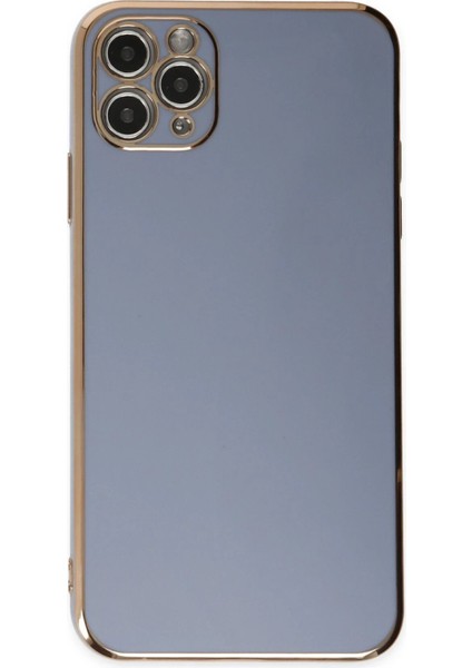 Newface iPhone 11 Pro Max Kılıf Volet Silikon - Mavi