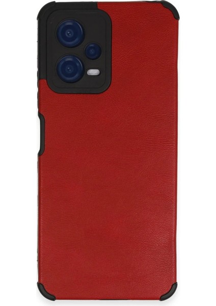 Newface Xiaomi Redmi Note 12 5g Kılıf Loop Deri Silikon - Kırmızı