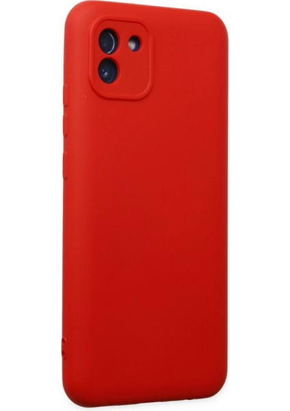 Newface Samsung Galaxy A03 Kılıf Nano Içi Kadife Silikon - Kırmızı fiyatları