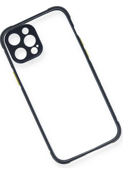 Newface iPhone 12 Kılıf Miami Şeffaf Silikon - Lacivert modelleri