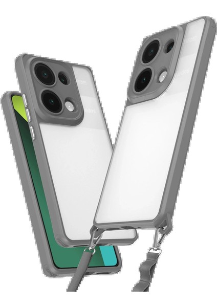 Newface Xiaomi Redmi Note 13 Pro 5g Kılıf Penta Silikon Kılıf - Titan Gri