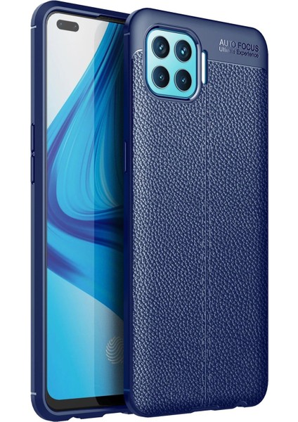 Newface Oppo Reno 4 Lite Kılıf Auto Focus Kapak - Lacivert