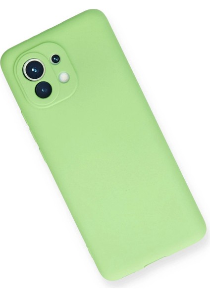 Newface Xiaomi Mi 11 Kılıf First Silikon - Yeşil modelleri