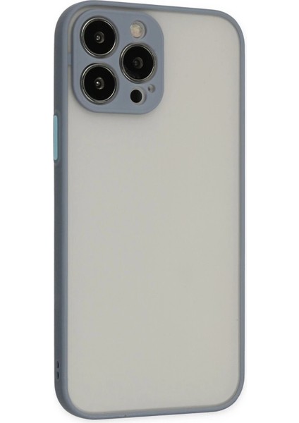 Newface iPhone 13 Pro Kılıf Montreal Silikon Kapak - Gri