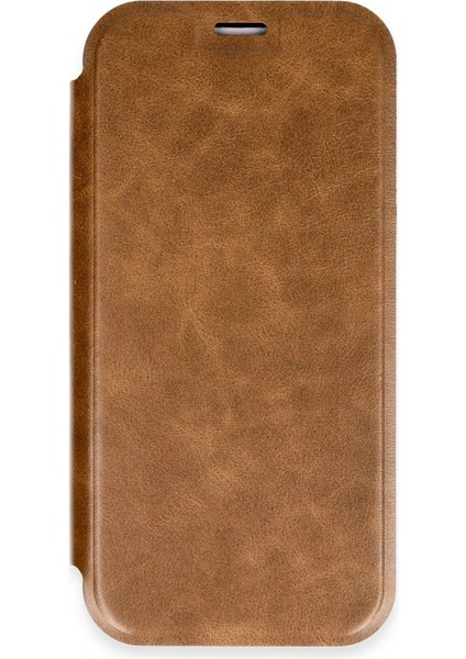 Newface iPhone 16 Pro Max Kılıf Flip Cover - Taba