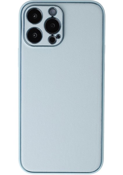 Newface iPhone 13 Pro Kılıf Coco Deri Silikon Kapak - Turkuaz
