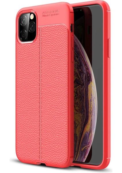 Newface iPhone 11 Pro Max Kılıf Auto Focus Kapak - Kırmızı