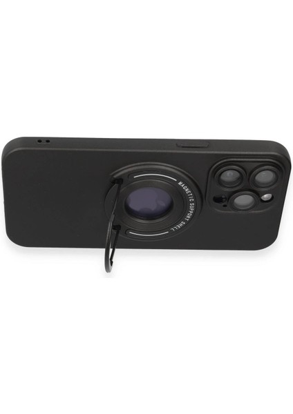 Newface iPhone 13 Pro Max Kılıf Lukka Magneticsafe Kapak - Siyah