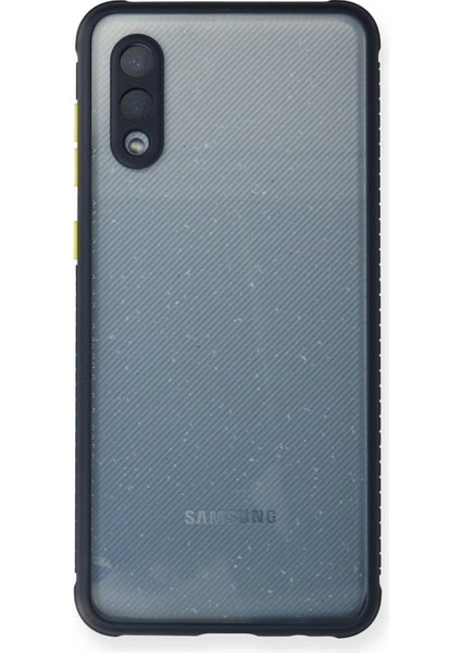 Newface Samsung Galaxy A02 Kılıf Miami Şeffaf Silikon - Lacivert