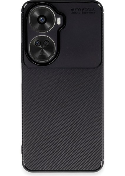 Newface Huawei Nova 12 Se Kılıf Auto Focus Karbon Kapak - Siyah