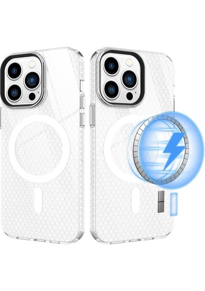 Newface iPhone 13 Pro Max Kılıf Beta Magneticsafe Silikon - Şeffaf