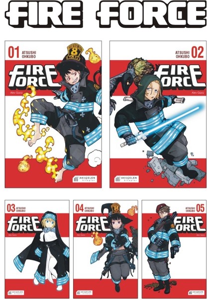 Fire Force - Alev Gücü 1-2-3-4-5 Manga Seti