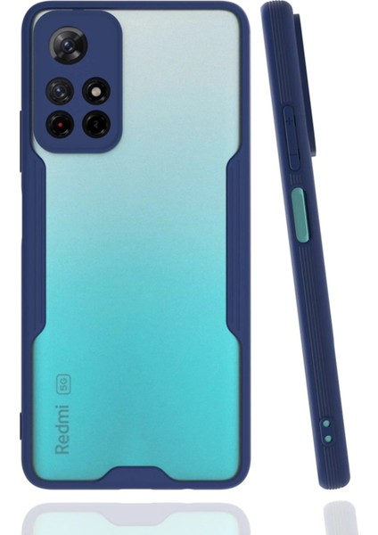 Newface Xiaomi Redmi Note 11T Kılıf Platin Silikon - Lacivert
