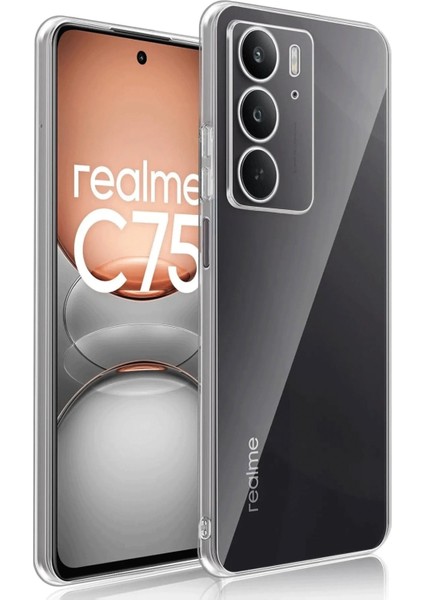 Newface Realme C75 Kılıf Lüx Şeffaf Silikon modelleri