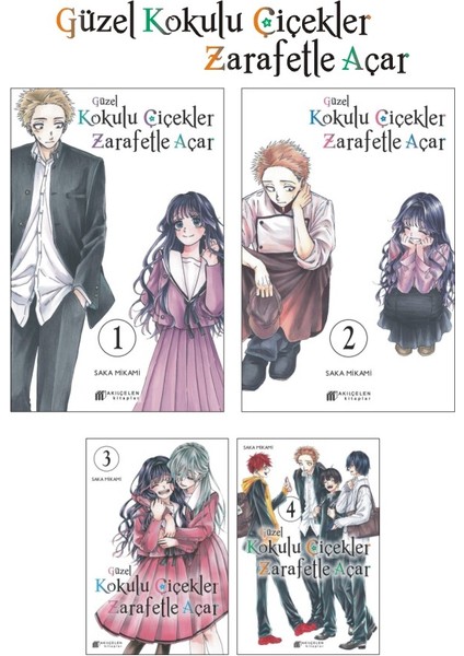 Güzel Kokulu Çiçekler Zarafetle Açar Cilt 1-2-3-4 Manga Seti
