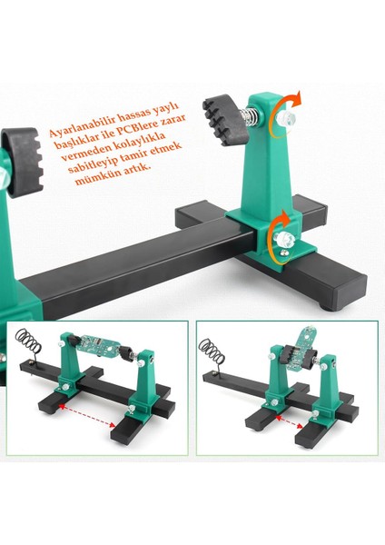 PM-26594 Ayarlanabilir Pcb Levha Board Tutucu Havya Tamir Standı