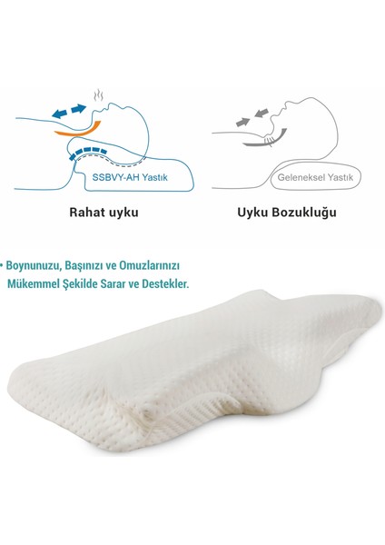 Güzellik Beauty Ortopedik Visco Yastık, Anti Horlama 35X65 cm modelleri