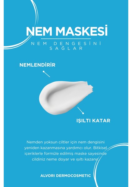 Alvori Moisturizing Rich Mask, Kuru Ciltler Için Yoğun Nem Maskesi 250 ml