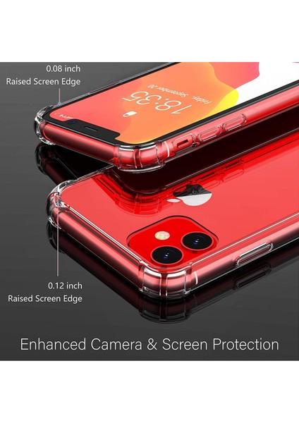 iPhone 11 Uyumlu Darbe Önleyici Sararmaya Dayanıklı Airbag Korumalı Ultra Slim Tpu Şeffaf Silikon Kılıf fırsatları