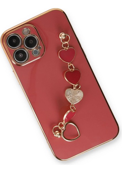 Newface iPhone 13 Pro Max Kılıf Esila Silikon - Kırmızı modelleri