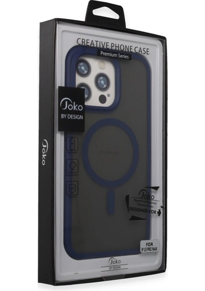 Joko iPhone 15 Pro Max Toras Airbag Magsafe Kapak - Lacivert