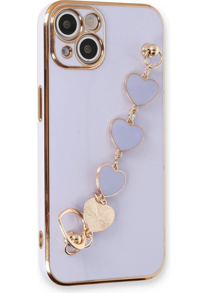 Newface iPhone 14 Kılıf Esila Silikon - Lila