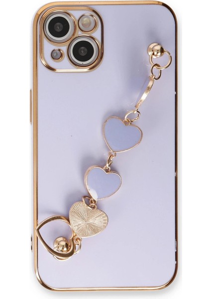 Newface iPhone 14 Kılıf Esila Silikon - Lila