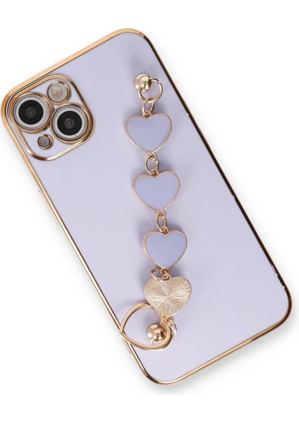 Newface iPhone 14 Kılıf Esila Silikon - Lila