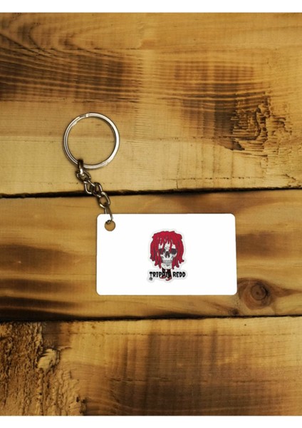 Elite Trippie Red Severlere Gotik Tasarım Ince Metal Anahtarlık 1 Adet