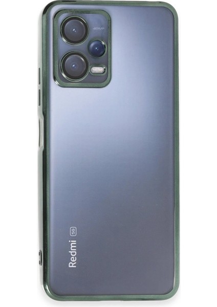 Newface Xiaomi Redmi Note 12 5g Kılıf Razer Lensli Silikon - Yeşil
