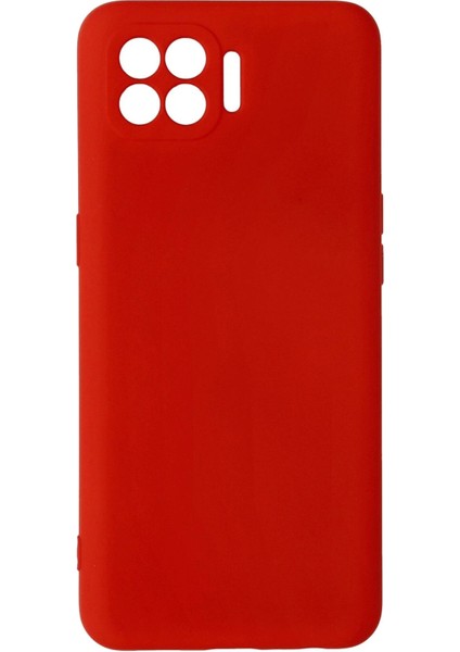 Newface Oppo Reno 4 Lite Kılıf Nano Içi Kadife Silikon - Kırmızı