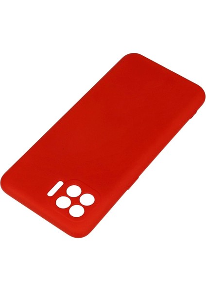 Newface Oppo Reno 4 Lite Kılıf Nano Içi Kadife Silikon - Kırmızı modelleri