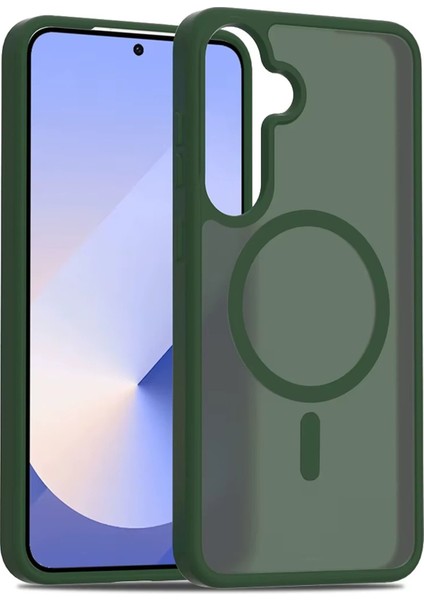 Joko Samsung Galaxy S25 Plus Jota Magsafe Kapak - Koyu Yeşil