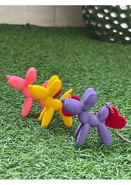 Elite Sevimli Balon Köpek Anahtarlık 3’lü Set 1 Adet