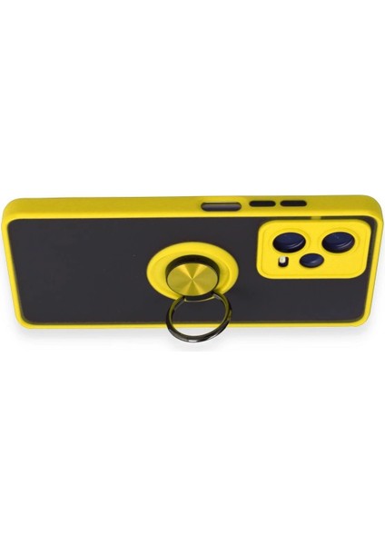 Newface Xiaomi Redmi Note 12 5g Kılıf Montreal Yüzüklü Silikon Kapak - Sarı fiyatları