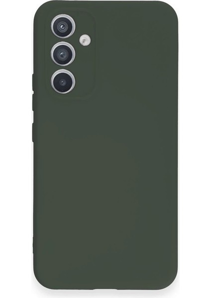 Newface Samsung Galaxy A54 5g Kılıf Nano Içi Kadife Silikon - Koyu Yeşil