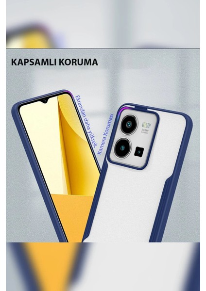 Newface Vivo Y35 Kılıf Platin Silikon - Pembe modelleri