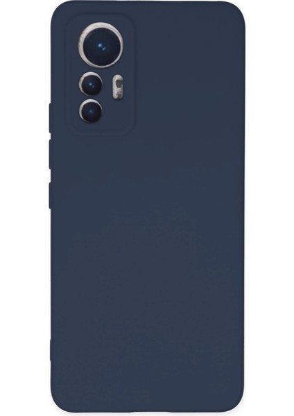 Newface Xiaomi Mi 12 Lite Kılıf Nano Içi Kadife Silikon - Lacivert