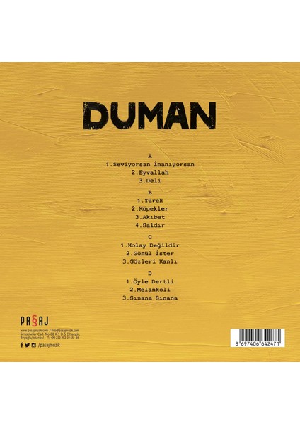 Duman Darmaduman (2 Plak) fiyatları