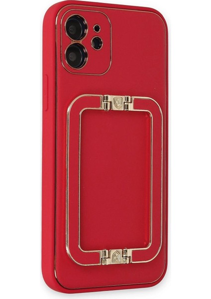 Newface iPhone 12 Kılıf Coco Elit Kapak - Kırmızı