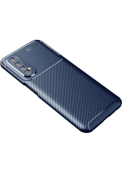 Newface Realme 7 Kılıf Auto Focus Karbon Kapak - Lacivert fiyatları