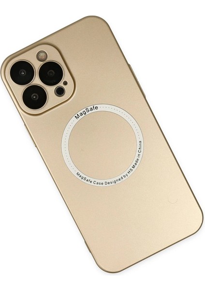 Newface iPhone 14 Pro Kılıf Jack Magneticsafe Lens Silikon - Gold modelleri