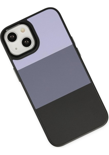 Newface iPhone 14 Plus Kılıf King Kapak - Lila-Siyah